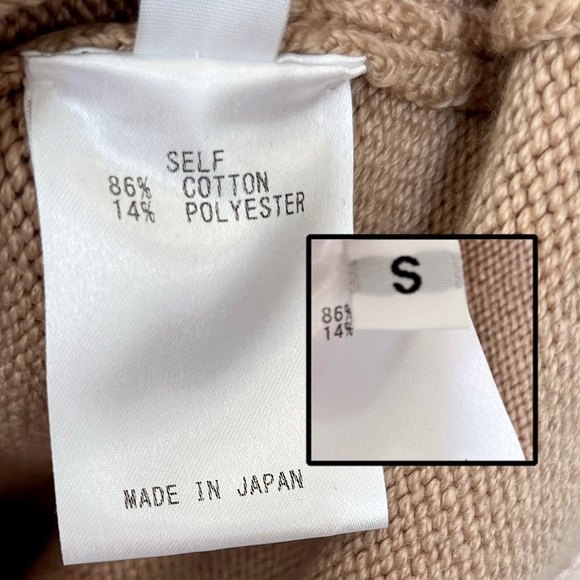 NWOT ADEAM From the Runway Japanese Cutout Tied Shoulder Sweater in Tan size S - Picture 13 of 13